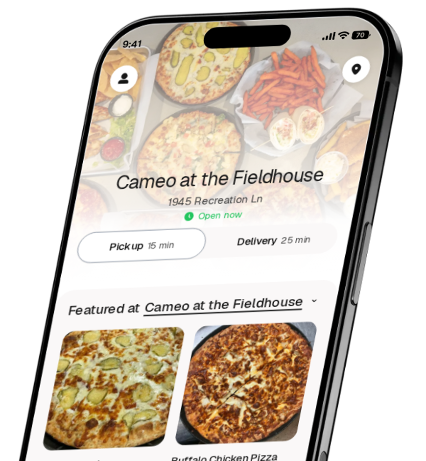 Cameo at the Fieldhouse app preview