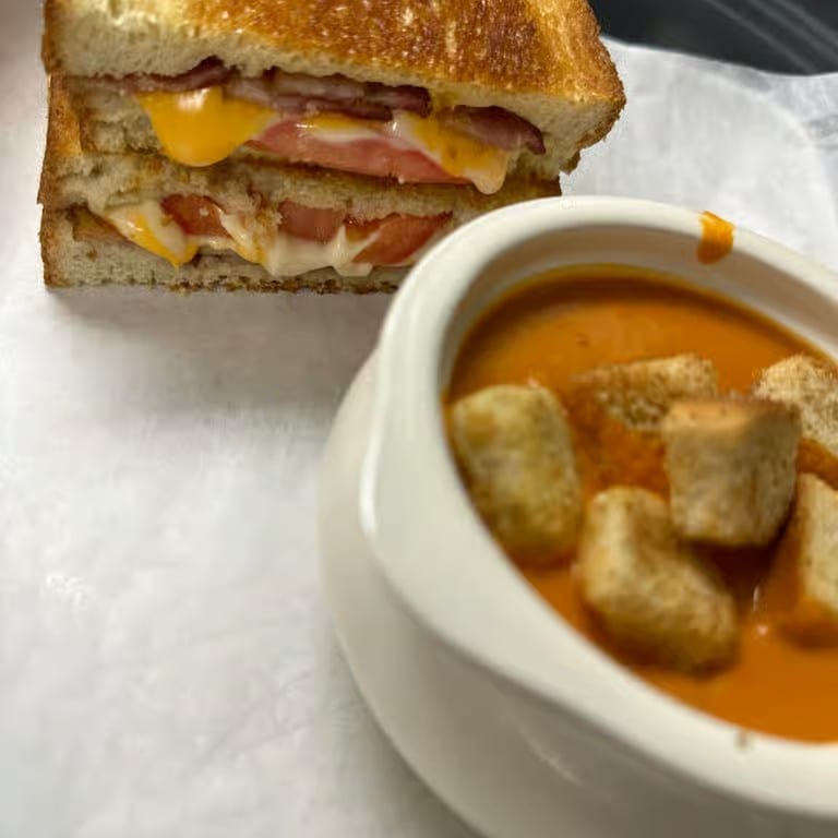 Grilled Cheese & Tomato Bisque.