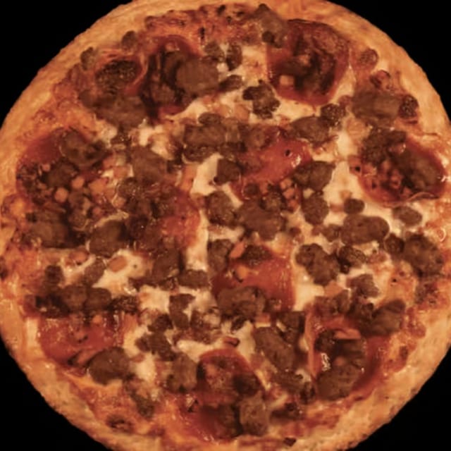 All Meat Pizza.