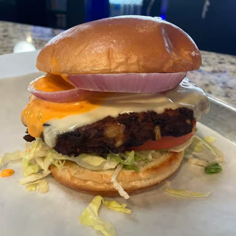 Black Bean Veggie Burger.