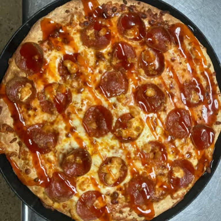 Hot Honey Pepperoni Pizza.